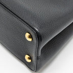LOUIS VUITTON CAPUCINES MM CALFSKIN BLACK GHW