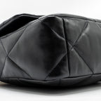 CHANEL LARGE 19 BAG LAMBSKIN BLACK GHW