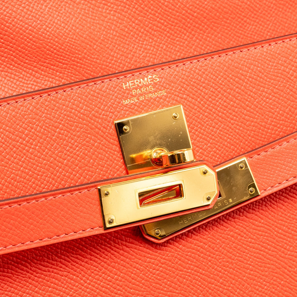 Hermes Kelly 32 Epsom T5 Rose Jaipur GHW