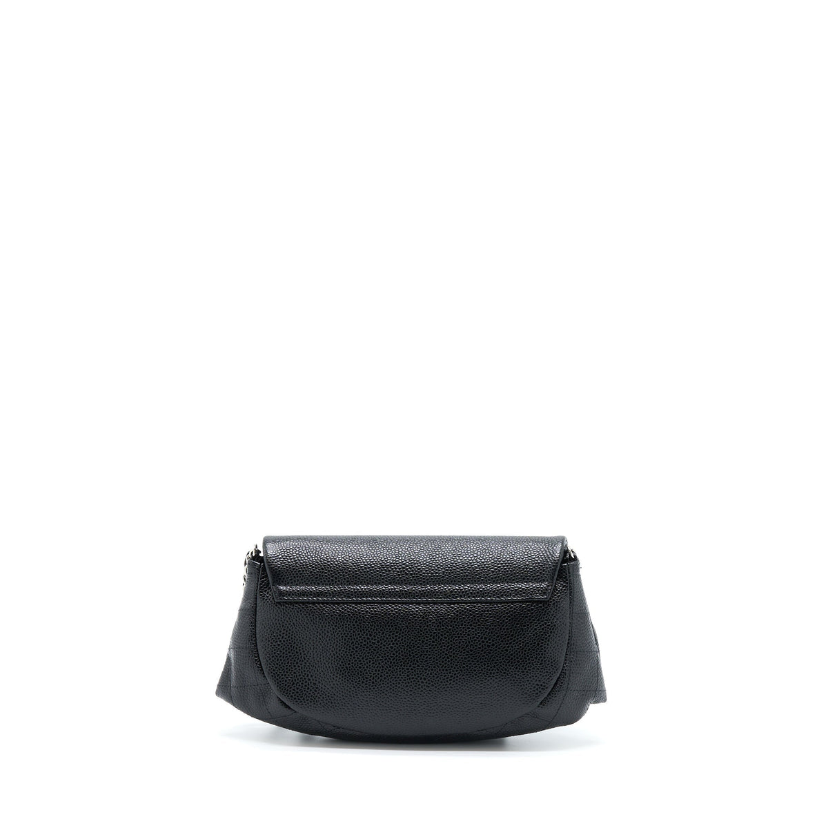 CHANEL HALF MOON WALLET ON CHAIN CAVIAR BLACK SHW