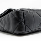 CHANEL SMALL 19 BAG GOATSKIN BLACK MULTICOLOUR HARDWARE
