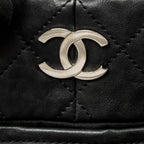 CHANEL TOTE BAG CALFSKIN BLACK SHW