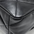 CHANEL LARGE 19 BAG LAMBSKIN BLACK GHW