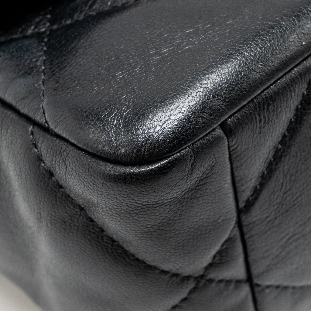 CHANEL SMALL 19 BAG GOATSKIN BLACK MULTICOLOUR HARDWARE