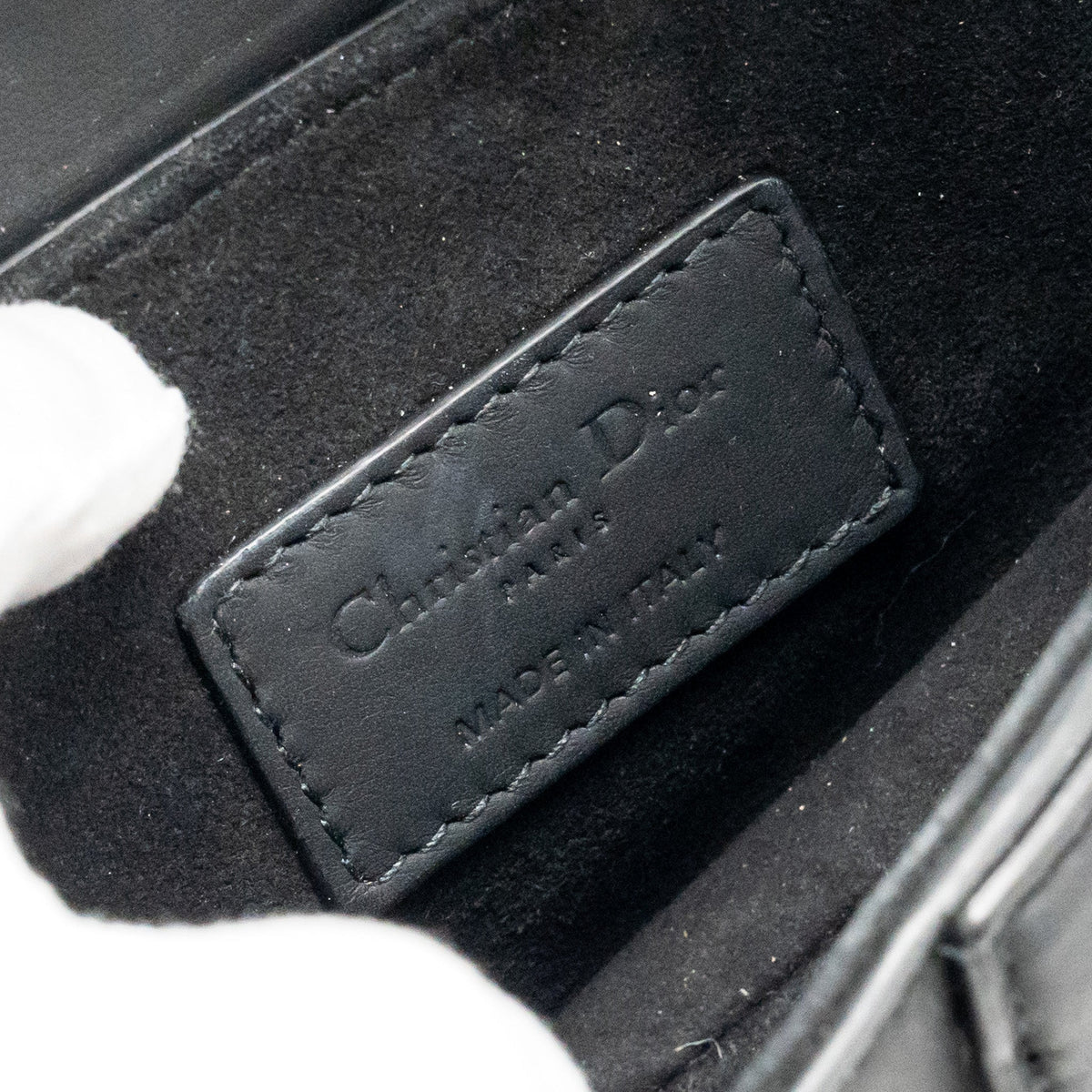 DIOR MINI SADDLE BAG CALFSKIN SO BLACK