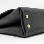 Chanel 20K CC Flap Bag with Handle Caviar Black GHW