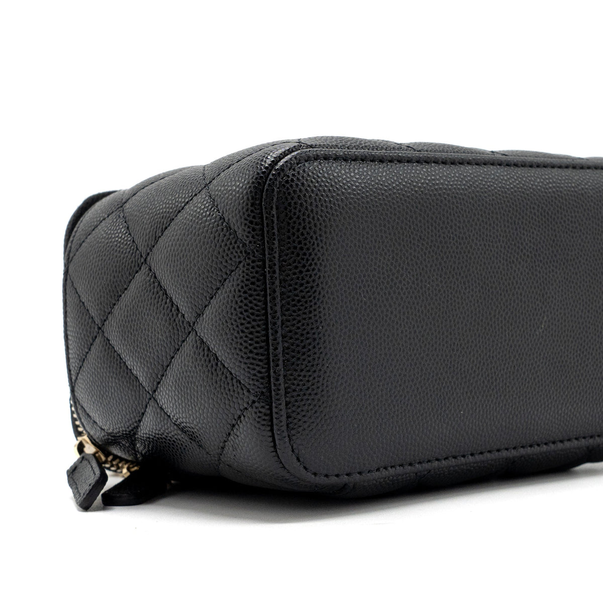 CHANEL LONG VANITY CASE CAVIAR BLACK LGHW