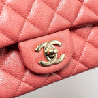 CHANEL MINI RECTANGULAR FLAP BAG CAVIAR PINK GHW