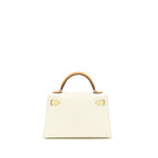 Hermes Mini Kelly Ⅱ epsom Nata/ Sesame / Jaune Poussin SHW