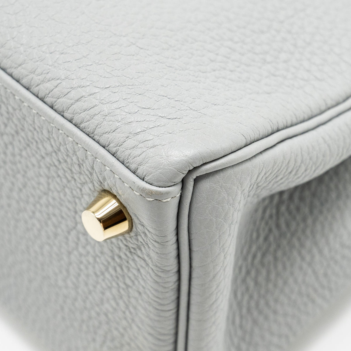 Hermes Kelly 25 Togo Gris Mouette GHW