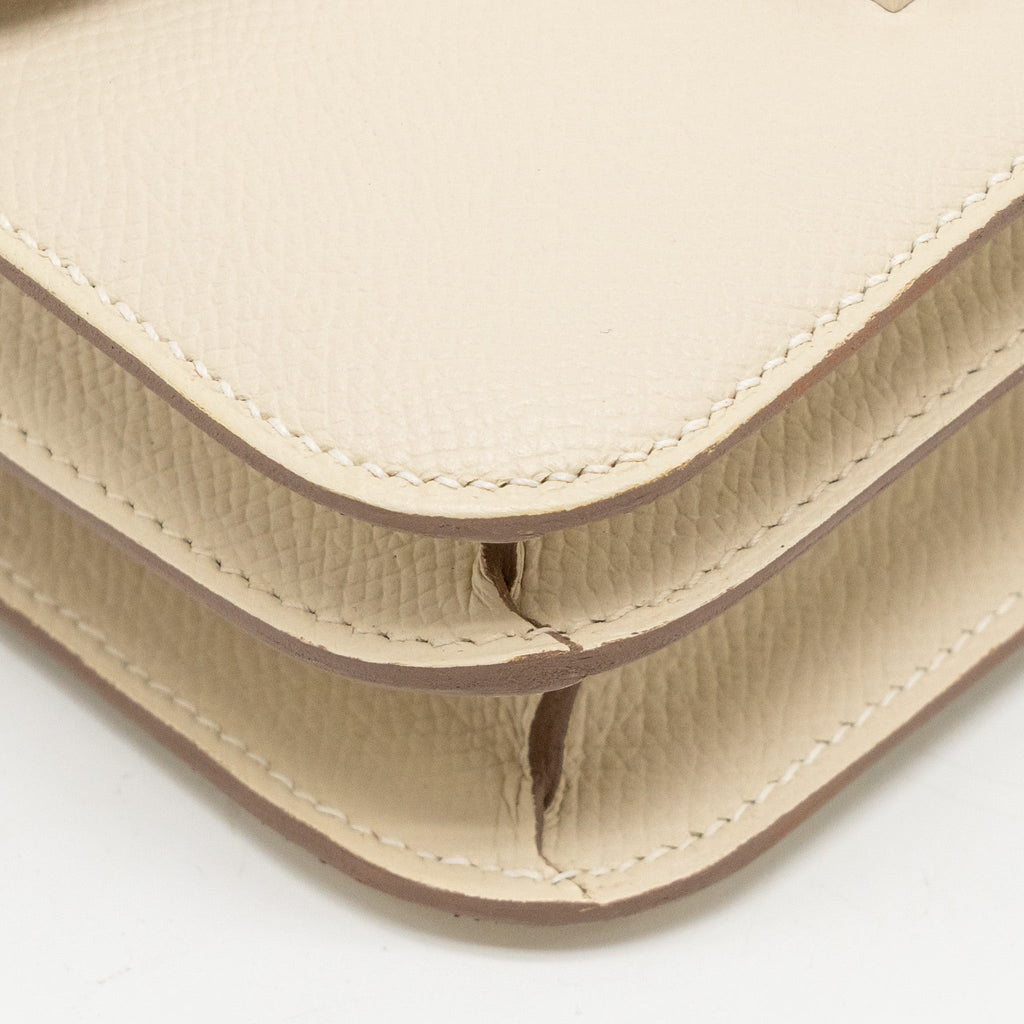 Hermes Mini Constance Epsom Craie SHW