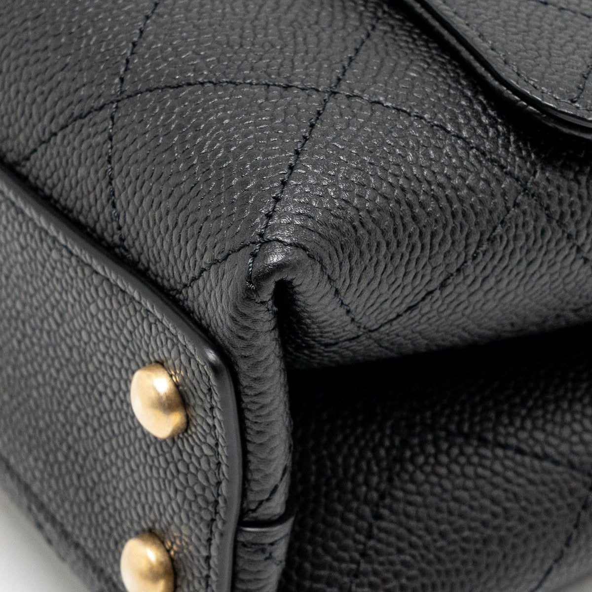Chanel 20K CC Flap Bag with Handle Caviar Black GHW