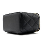 CHANEL LONG VANITY CASE CAVIAR BLACK LGHW