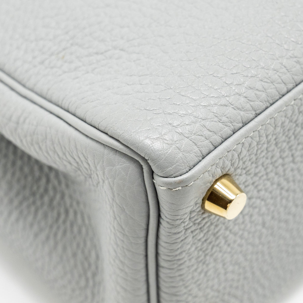 Hermes Kelly 25 Togo Gris Mouette GHW