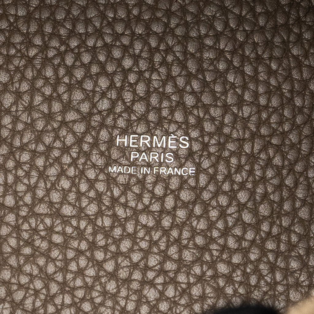 Hermes Picotin 18 Lock Bag Clemence Etoupe SHW
