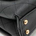 Chanel 20K CC Flap Bag with Handle Caviar Black GHW