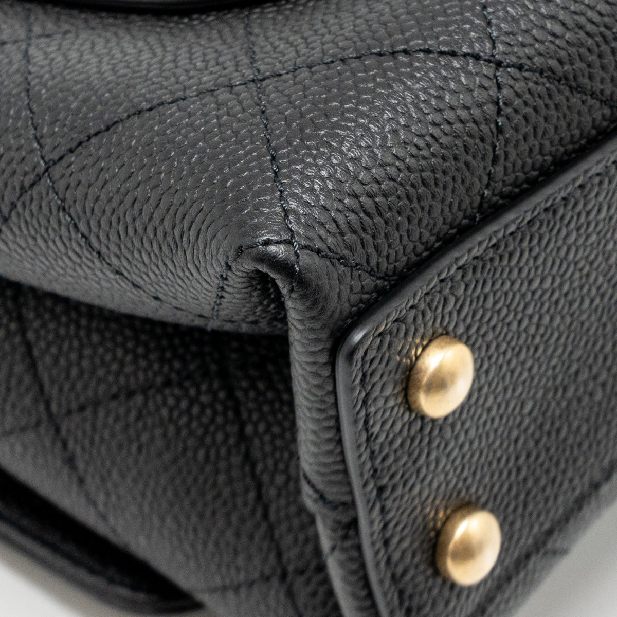 Chanel 20K CC Flap Bag with Handle Caviar Black GHW