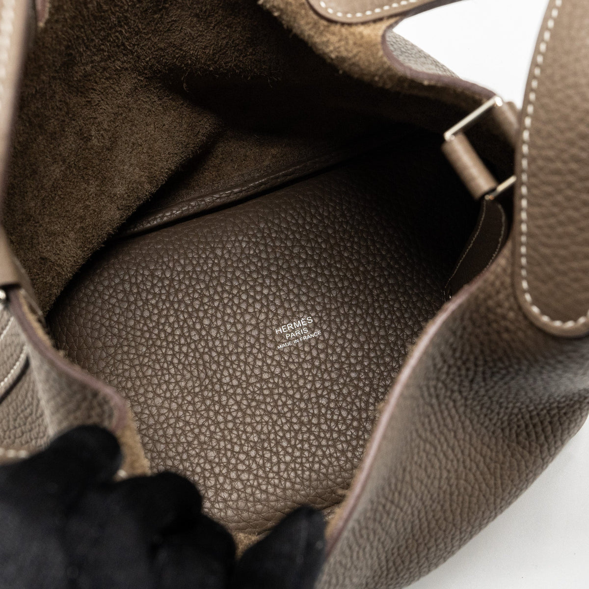 Hermes Picotin 18 Lock Bag Clemence Etoupe SHW