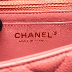CHANEL MINI RECTANGULAR FLAP BAG CAVIAR PINK GHW