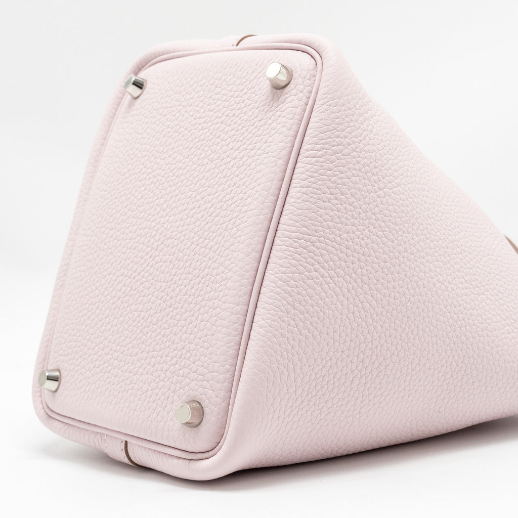 Hermes Picotin 18 Lock Bag Clemence Mauve Pale SHW
