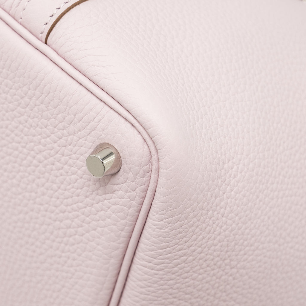 Hermes Picotin 18 Lock Bag Clemence Mauve Pale SHW