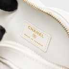CHANEL 22S SMALL HEART BAG LAMBSKIN WHITE LGHW