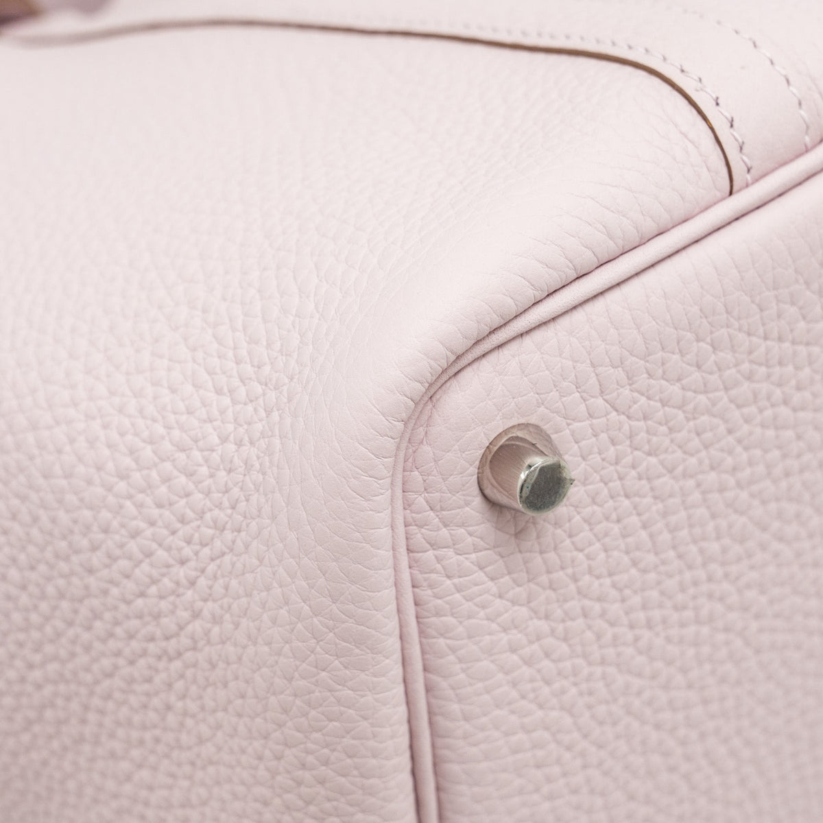 Hermes Picotin 18 Lock Bag Clemence Mauve Pale SHW