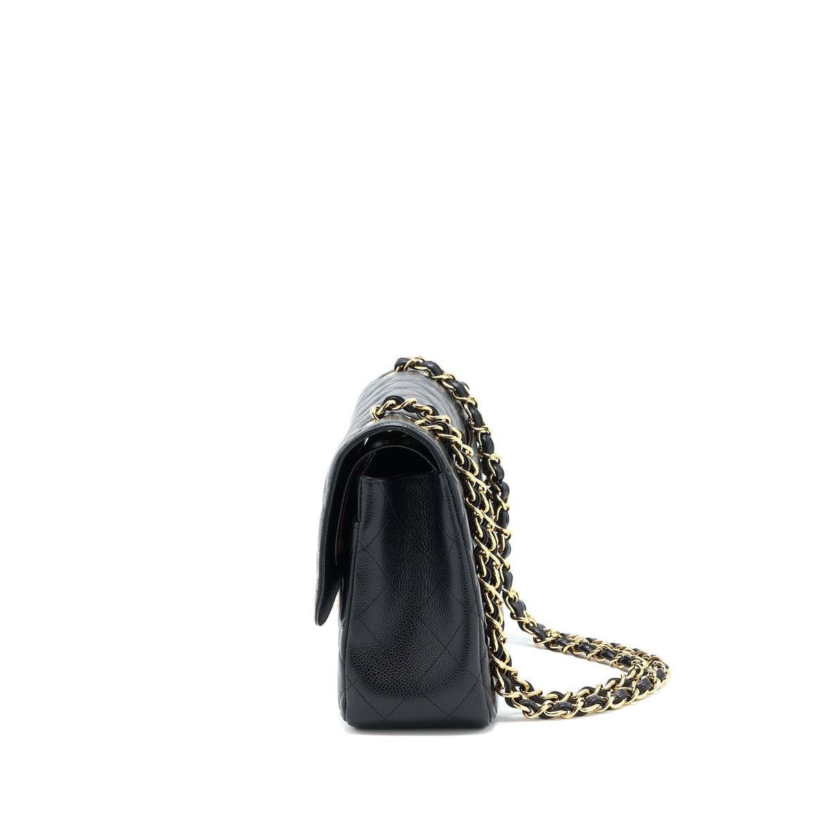 CHANEL JUMBO CLASSIC DOUBLE FLAP BAG CAVIAR BLACK GHW
