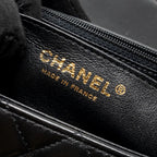 CHANEL EGYPTIAN AMULET MINI RECTANGULAR FLAP BAG LAMBSKIN BLACK GHW