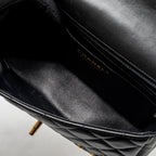 CHANEL EGYPTIAN AMULET MINI RECTANGULAR FLAP BAG LAMBSKIN BLACK GHW