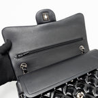 CHANEL JUMBO CLASSIC DOUBLE FLAP BAG PATENT BLACK SHW