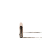 CHANEL CHEVRON BOY WALLET ON CHAIN CAVIAR DARK BEIGE RUTHENIUM HARDWARE