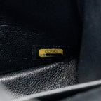 CHANEL JUMBO CLASSIC DOUBLE FLAP BAG PATENT BLACK SHW
