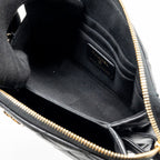 CHANEL COCO CHARMS QUILTED POUCH BAG LAMBSKIN BLACK GHW