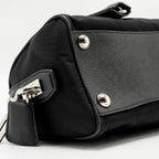 PRADA TOP HANDLE RE-EDITION 2005 NYLON BAG BLACK SHW