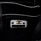 CHANEL TOP HANDLE MINI FLAP CLUTCH WITH CHAIN BLACK LAMBSKIN GHW (MICROCHIP)