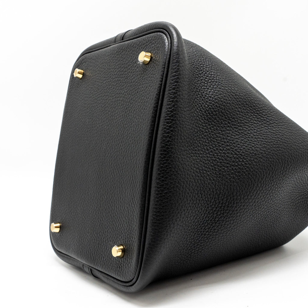 Hermes Picotin 22 Lock Bag Clemence Black GHW