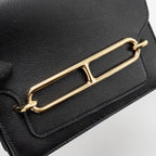 HERMES MINI ROULIS EVERGRAINE BLACK LGHW