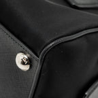 PRADA TOP HANDLE RE-EDITION 2005 NYLON BAG BLACK SHW