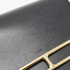 HERMES MINI ROULIS EVERGRAINE BLACK LGHW