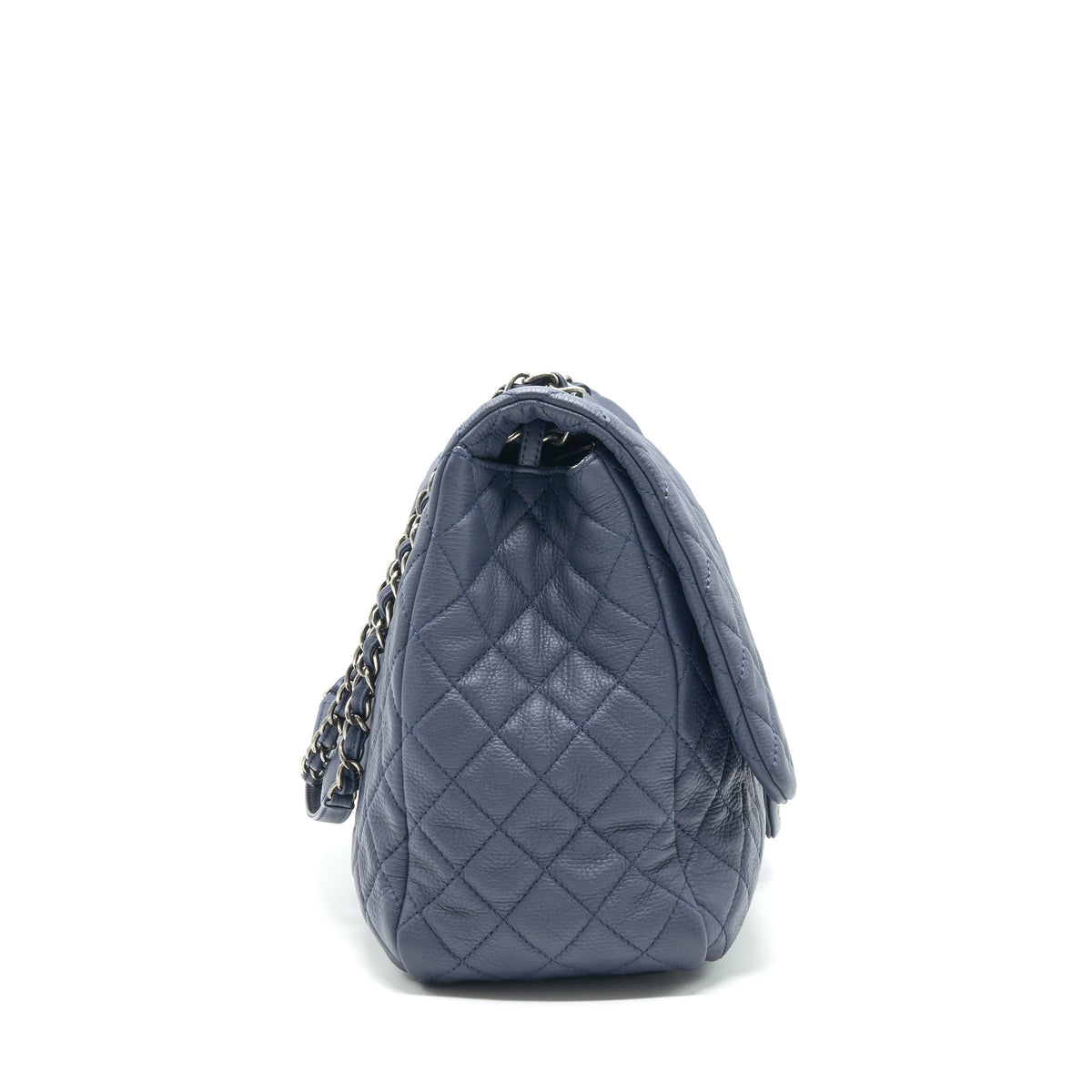 CHANEL XXL AIRLINE CLASSIC FLAP BAG IN NAVY SHW