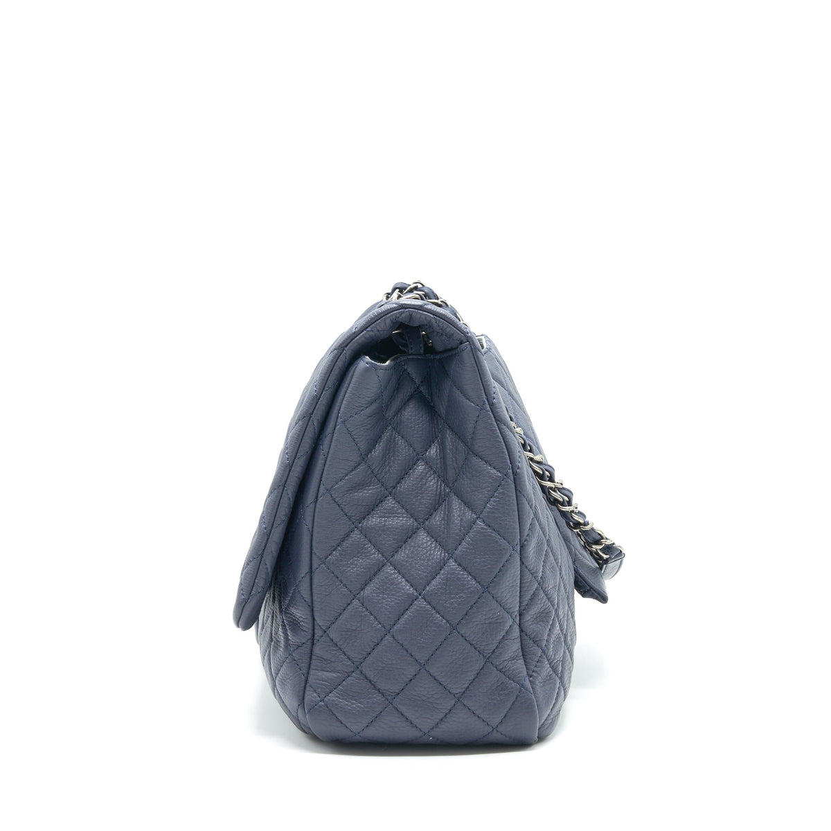 CHANEL XXL AIRLINE CLASSIC FLAP BAG IN NAVY SHW
