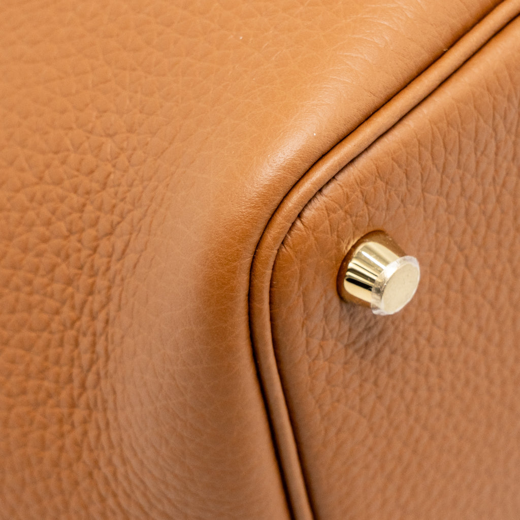 Hermes Picotin 18 Lock Bag Clemence Gold GHW