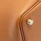 Hermes Picotin 18 Lock Bag Clemence Gold GHW