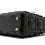 DIOR MINI LADY DIOR LAMBSKIN BLACK SHW