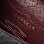 CHANEL LARGE 2.55 REISSUE FLAP BAG AGED CALFSKIN BLACK LGHW