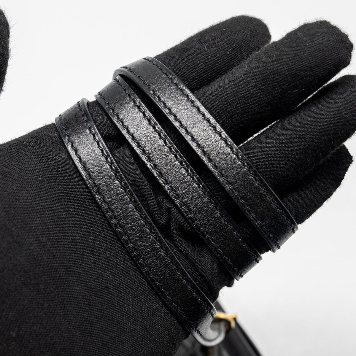 HERMES MINI ROULIS EVERGRAINE BLACK LGHW