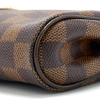 LOUIS VUITTON EVA CLUTCH DAMIER EBENE GHW