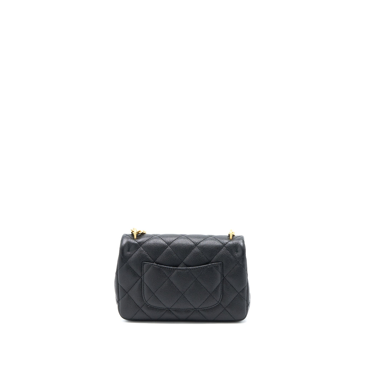 CHANEL 23P MINI COCO LOVE FLAP BAG CAVIAR BLACK GHW (MICROCHIP)