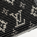 Louis Vuitton Petite Malle Bag Beads Embroidered Monogram/Leather Black GHW